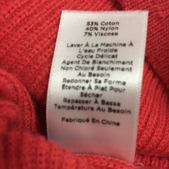 Talbots Tunic Pullover Sweater Burnt Orange Knit Long Sleeve - Picture 7 of 10